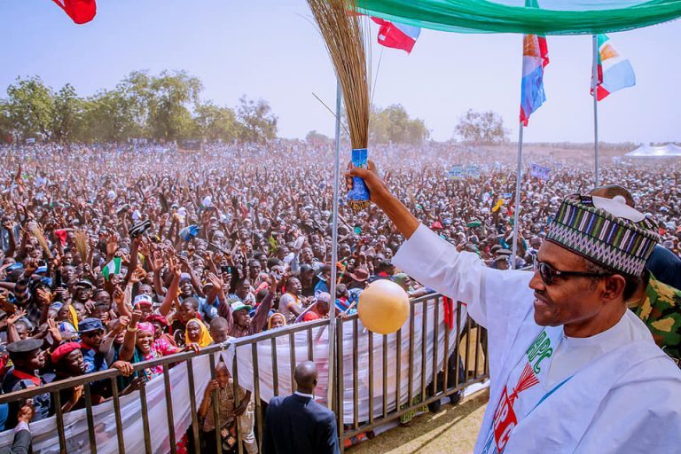 Election 2019: Thousands storm Sokoto stadium for Buhari – PHOTOS & VIDEO