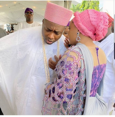 newsheadline247.com/Olori Hadiza steps out with Oba Elegushi at father in-law’s remembrance