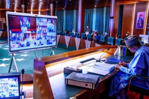 Buhari's first ever virtual meeting - newsheadline247.com