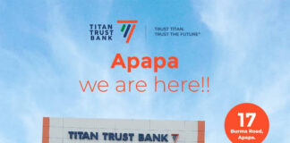 Titan Trust Bank opens Apapa, Lagos branch