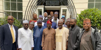 PHOTOS: Reps Deputy Speaker, Wase leads Northern Prominent Lawmakers to visit APC leader, Tinubu in London