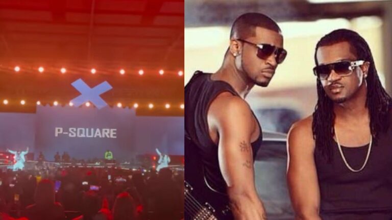 Forgive us – Re-united Psquare kneel, apologize to fans for their breakup [VIDEO]