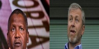 African billionaire Aliko Dangote now richer than Russian businessman and Chelsea FC owner, Roman Abramovich