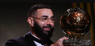 Real Madrid Striker, Kareem Benzema crowned 2022 Ballon d’Or winner