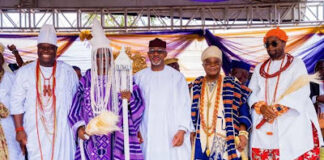 Ogun: Abiodun presents staff of office to 14th Olowu, tasks monarch on development of domain