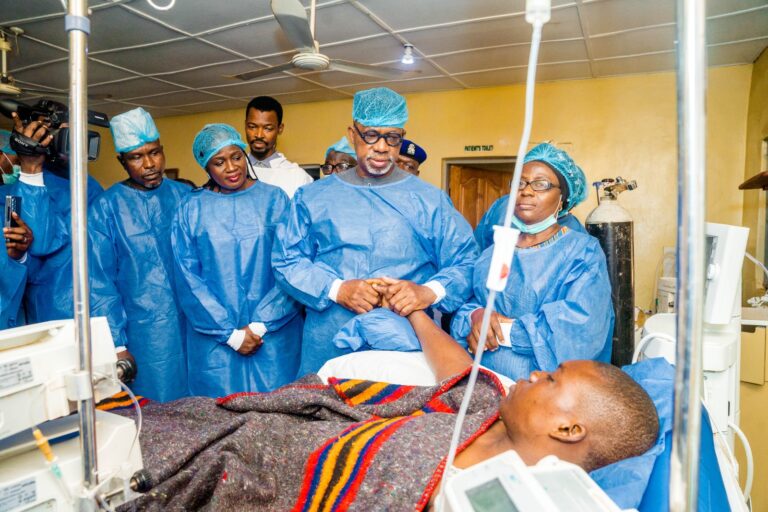 Naira Scarcity protests: Abiodun visits stray bullet victim at FMC, urges Ogun residents to be calm