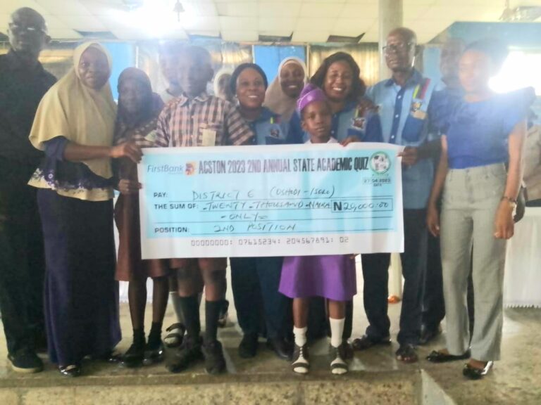 TGPS Education District 1 Commends ACTSON On Public Schools Quiz Competition