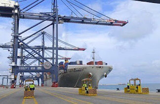 PHOTOS: Maiden Transshipment Vessel Berths At Lekki Deep Seaport