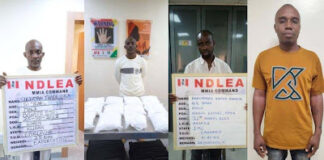 NDLEA nabs drug peddlers with ephedrine, other consignments concealed in semovita packs at Lagos airport