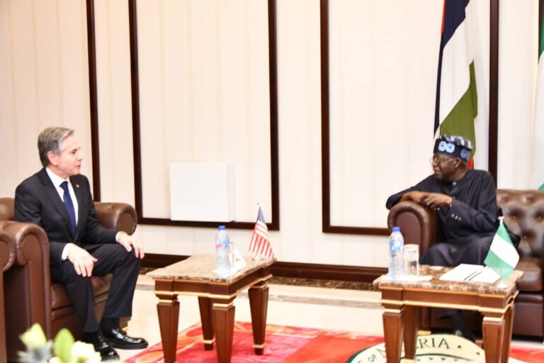 Tinubu Meets US Secretary of State, Antony Blinken In Abuja