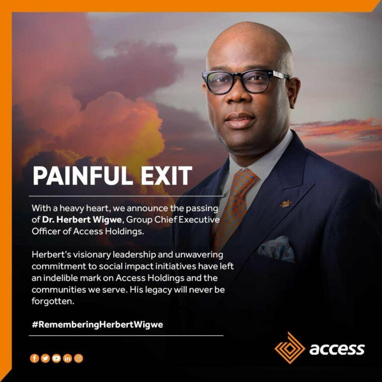 Helicopter Crash: Access Bank Issues Statement, Confirms Herbert Wigwe’s Death