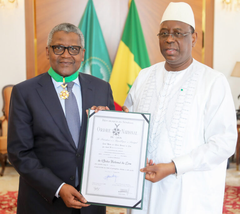 Dangote is a blessing to Senegal, Africa, says Senegalese President Macky Sall