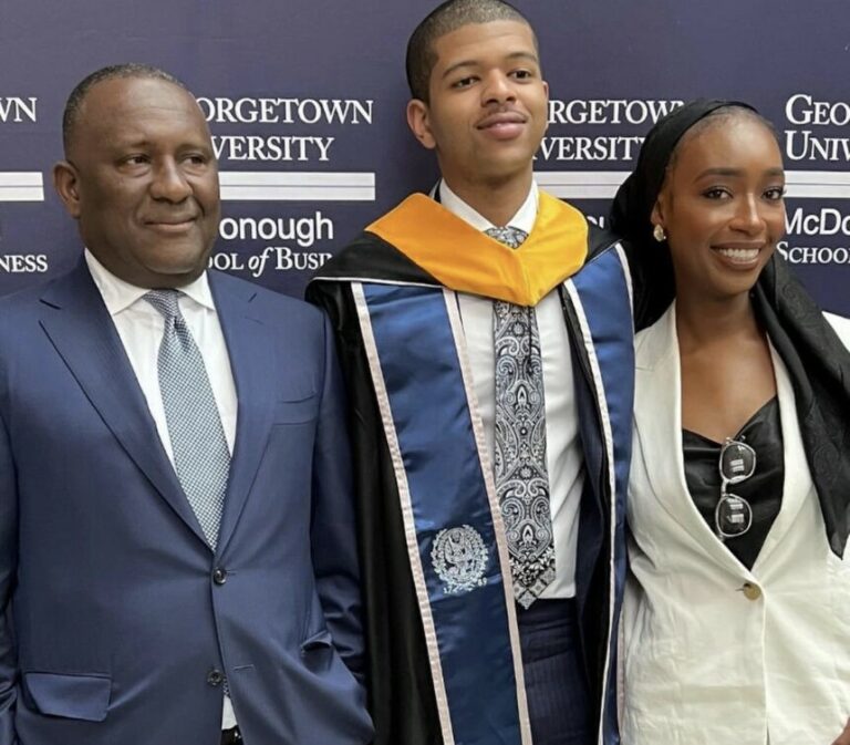 [Photos] Billionaire Industrialist, Abdusamad Rabiu Attends Son’s Graduation In Georgetown