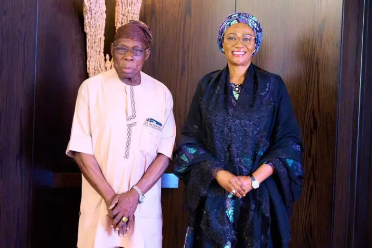 Eid-El-Kabir: Ex-President Obasanjo visits Nigeria’s First Lady Oluremi Tinubu