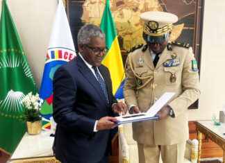 President of Gabon, Brice Nguema invites Dangote to invest in Cement, Fertiliser production in country President/CE of Dangote Industries Limited, Aliko Dangote (left) in Gabon on invitation of the President, Brice Oligui Nguema (right) to explore investment opportunities in Cement and Fertilizer (Urea and Phosphate).