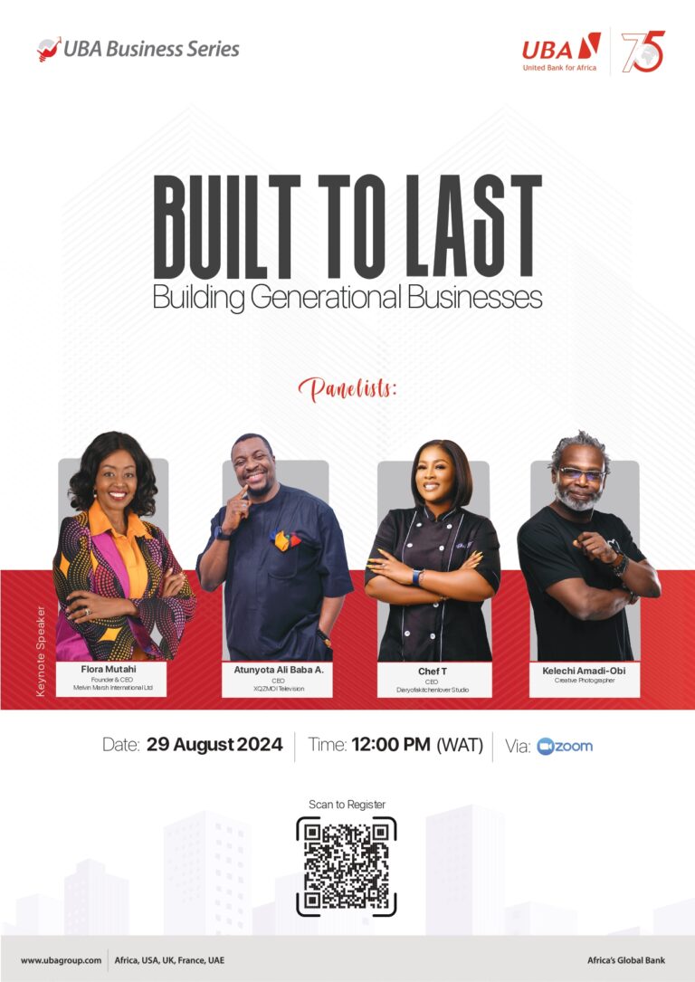 ‘Built To Last’: UBA To Host Business Series For African Founders, Entrepreneurs