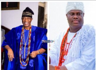 Sen. Otunba Gbenga Daniel Felicitates Ooni of Ife at 50