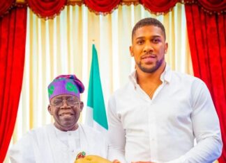 Tinubu Hosts Anthony Joshua, Receives Autographed Boxing Glove