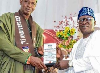 Otunba Gbenga Daniel and His Wife, Yeye Olufunke, Honored at Baptist High School Iwo’s 70th Anniversary Celebration
