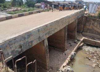 Wasiu Lawal-led Ogun Govt Officials Assess Collapsed Odo-Pako Bridge for Swift Repairs