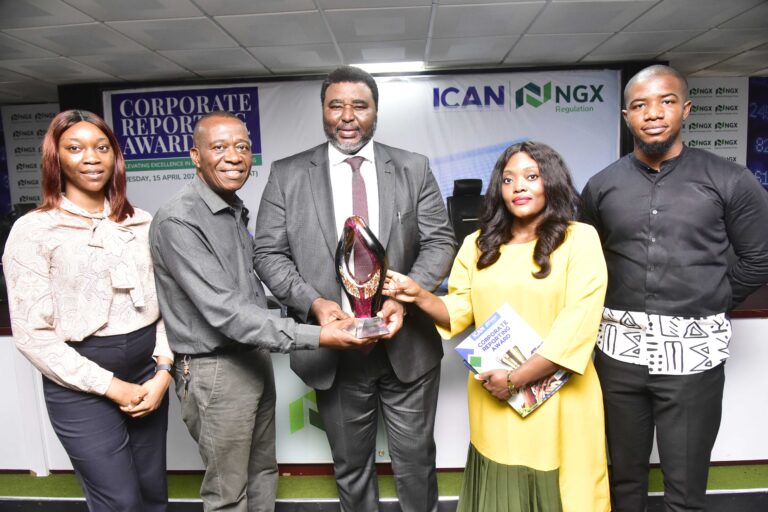 Dangote Cement Clinches Platinum at ICAN-NGX Corporate Reporting Awards