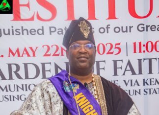 Trailblazing Honour: Aare Adetola Emmanuelking Receives CAN’s First ‘Knight of Faith’ Title