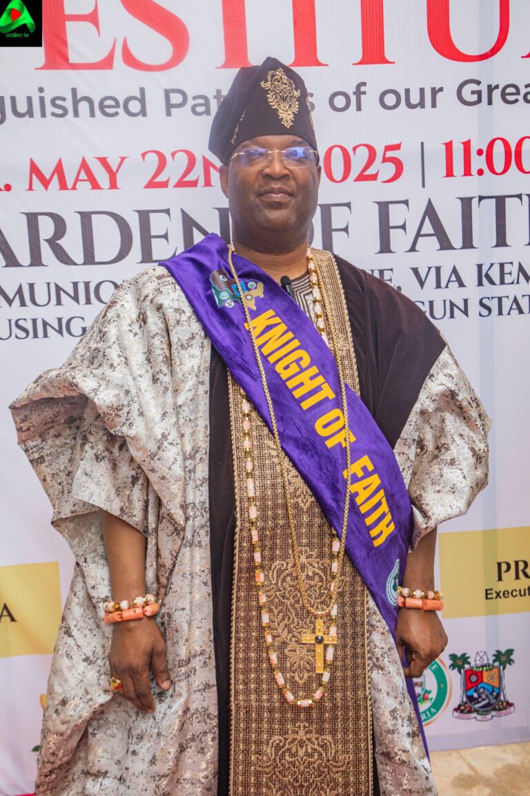 Trailblazing Honour: Aare Adetola Emmanuelking Receives CAN’s First ‘Knight of Faith’ Title
