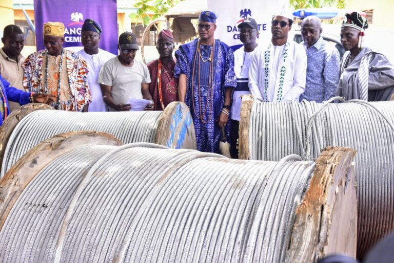 Dangote Cement Ibese Ends 3-Year Blackout, Lights Up 21 Communities in Yewaland