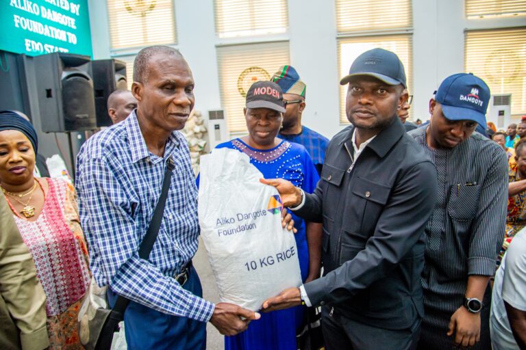 Edo Gov Okpebholo Urges Wealthy Nigerians to Join Dangote in Alleviating Hunger