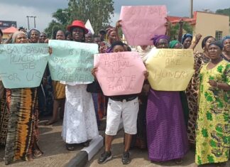 Protest in Abeokuta: Caterers Storm Gateway Games Over Alleged Last-Minute Snub by Organisers
