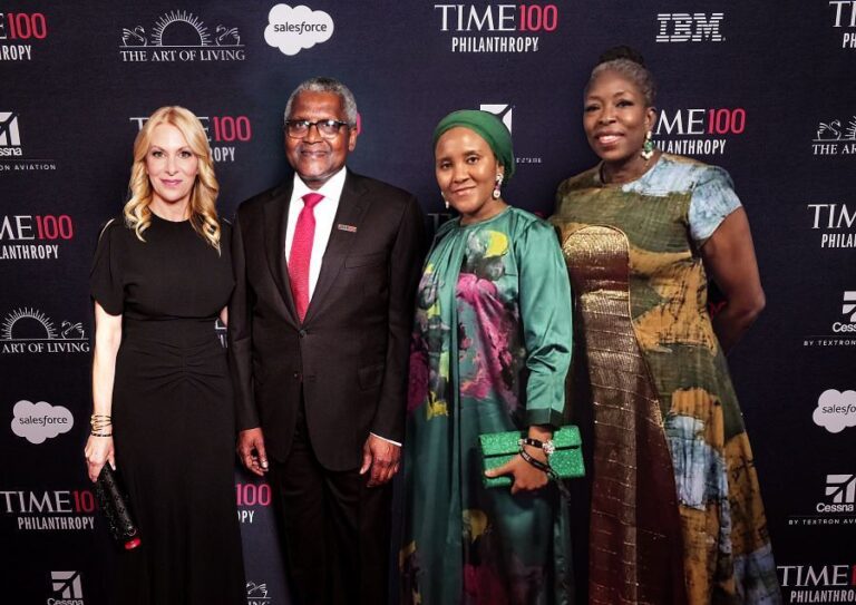 Dangote Pledges Greater Investment In Philanthropy, Attends TIME100 Impact Dinner