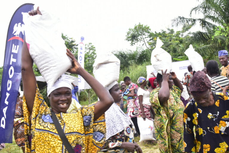 Relief as Dangote Foundation’s Hunger Intervention Sparks Joy Across Ibese, Itori, Ijebu-Igbo