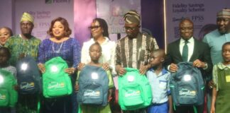 Fidelity Bank Gifts Solar-Powered Bags To Ogun School Children