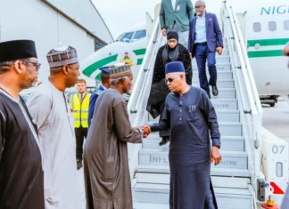 Buhari: Shettima, Gbajabiamila Arrive London to Bring Late Ex-President’s Remains for Burial in Daura
