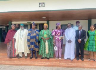 Owa Ajero of Ijero Kingdom, Oba Adewole, Pays Courtesy Visit to Nigerian High Commission in Ghana