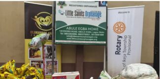 Rotary Club Partners Arike Foundation to Spread Love, Outreach Gifts at Little Saints Orphanage