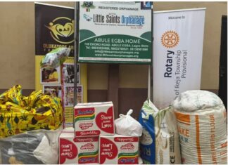 Rotary Club Partners Arike Foundation to Spread Love, Outreach Gifts at Little Saints Orphanage