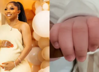 Toke Makinwa Welcomes Baby Girl, Shares Emotional Message, Reveals Baby’s Name