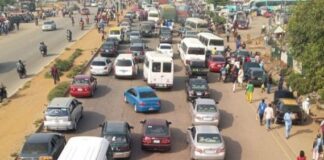 #FreeNnamdiKanuNow Protest Grounds Abuja: Commuters Stranded for Hours Amid Heavy Security Lockdown