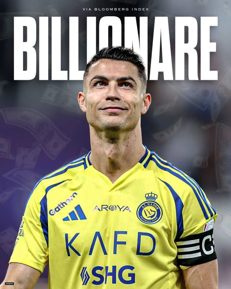 Cristiano Ronaldo Becomes First Billionaire Footballer – Bloomberg