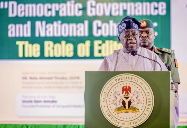 Report Boldly, Criticise, But Help Build the Nation — President Tinubu Tells Editors