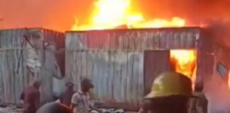 Evening Fire Outbreak Razes 10 Shops at Popular Arena Market in Oshodi