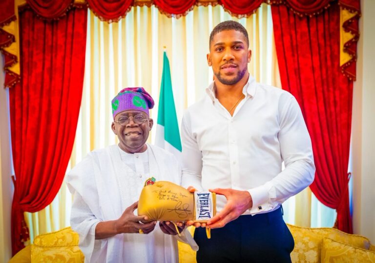 “You’re in Our Prayers” — Tinubu Calls Anthony Joshua After Fatal Lagos–Ibadan Accident