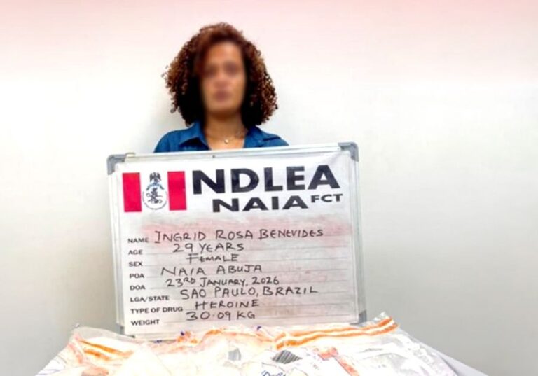 NDLEA Nets Massive ₦3bn Heroin Consignment from Brazilian at Abuja Airport in Single Largest Seizure