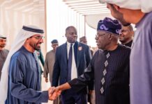 President Tinubu Arrives UAE for 2026 Abu Dhabi Sustainability Week Summit
