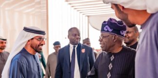 President Tinubu Arrives UAE for 2026 Abu Dhabi Sustainability Week Summit
