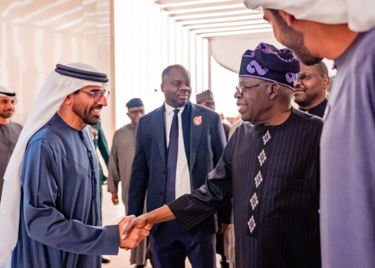 President Tinubu Arrives UAE for 2026 Abu Dhabi Sustainability Week Summit