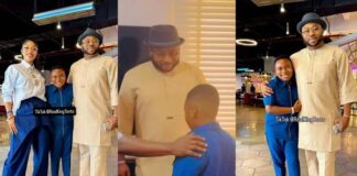 After 10 Years of Feud, Olakunle Churchill and Tonto Dikeh Reunite for Son King Andre