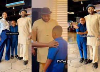After 10 Years of Feud, Olakunle Churchill and Tonto Dikeh Reunite for Son King Andre