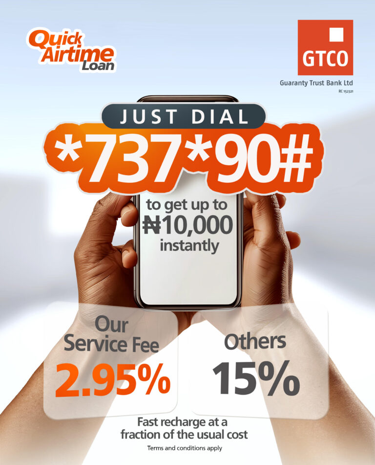 GTBank Rolls Out Quick Airtime Loan at 2.95%